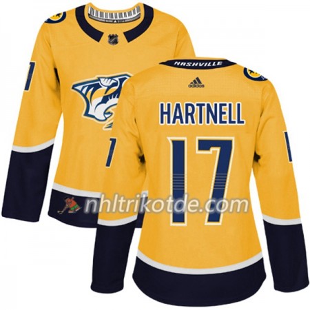 Nashville Predators Trikot Scott Hartnell 17 Adidas 2017-2018 Gold Authentic - Dame